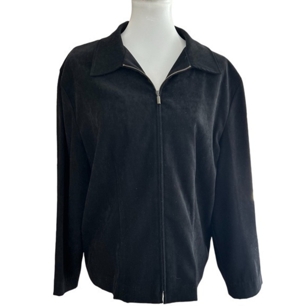 Briggs New York faux suede jacket size large
